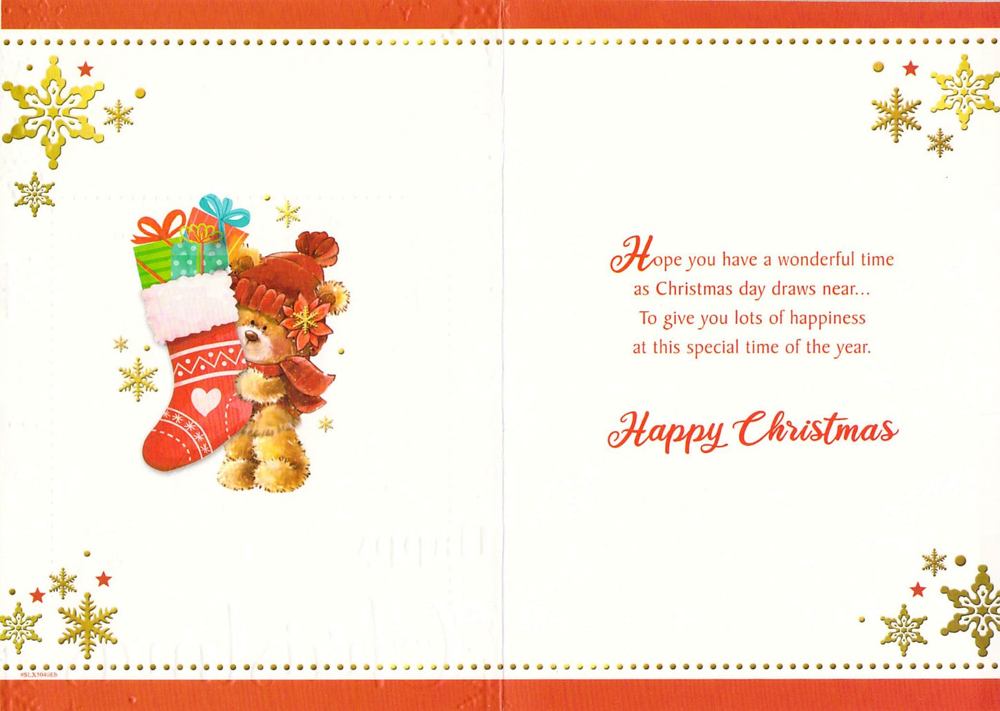 Across The Miles - Christmas - Stocking - Greeting Card