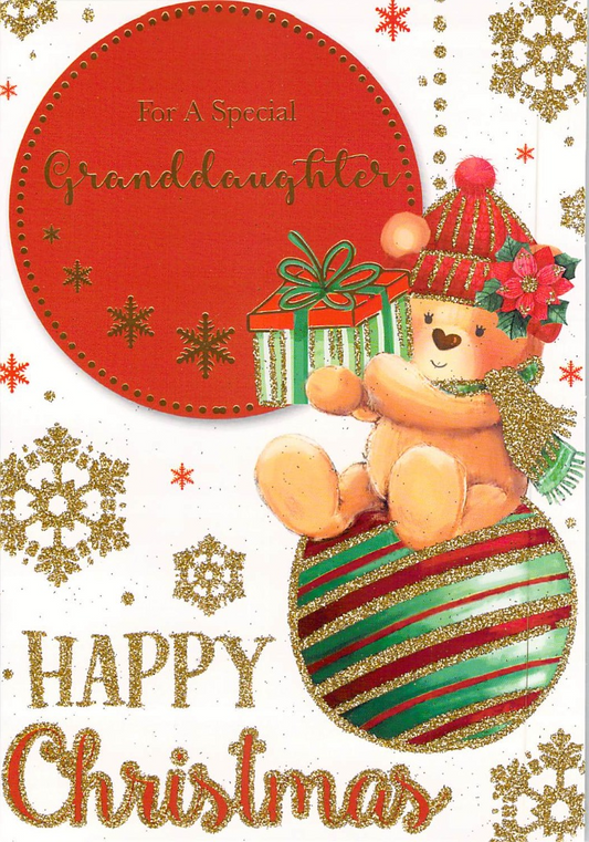 This Granddaughter - Christmas - Bauble - Greeting Card is a Greeting Card priced at £ 1.60 from Made To Be Treasured range. Produced by Generic for excellent quality