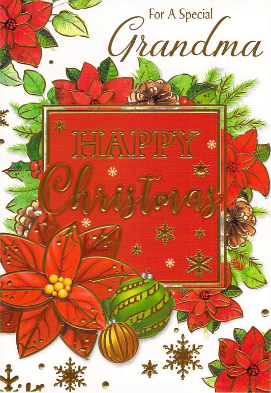 This Grandma - Christmas - Flowers - Greeting Card is a Greeting Card priced at £ 1.60 from Made To Be Treasured range. Produced by Generic for excellent quality