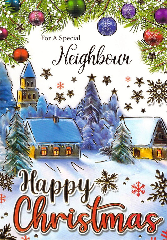 This Neighbour - Christmas - snow street - Greeting Card is a Greeting Card priced at £ 2.39 from Made To Be Treasured range. Produced by Generic for excellent quality
