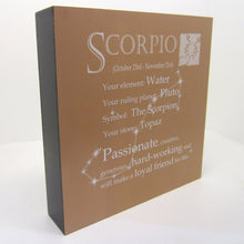Load image into Gallery viewer, Scorpio - Written In The Stars - Wall Art - Gift Idea
