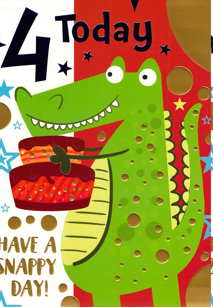 This 4th Birthday - Age 4 - Dino - Greeting Card - Multi Buy Discount is a Greeting Card priced at £ 1.99 from Made To Be Treasured range. Produced by Unbranded for excellent quality