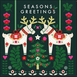 Christmas Greeting Card - Blank - Reindeers