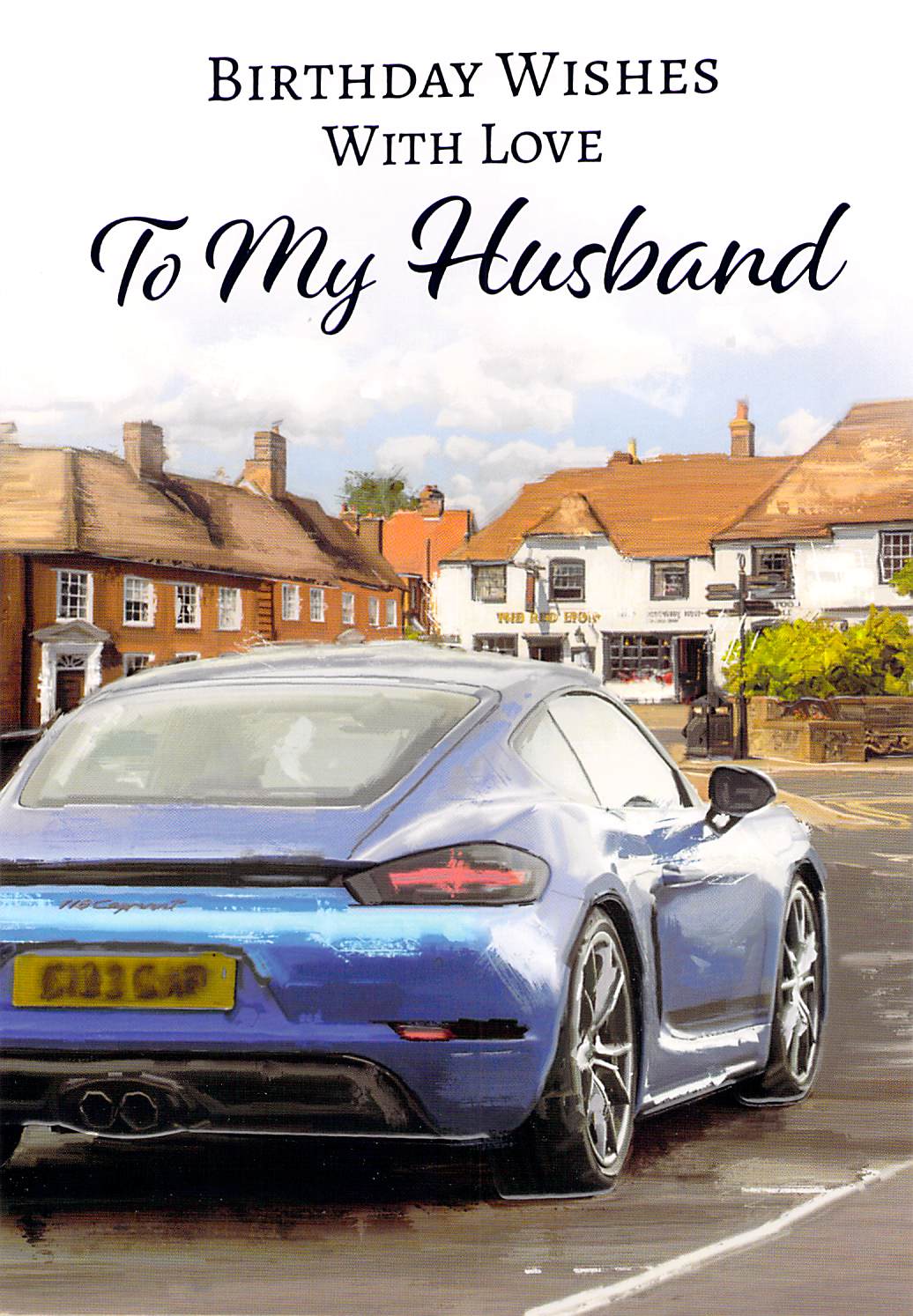 This Birthday - Husband - Blue Sports Car - Greeting Card - Free Postage is a Greeting Card priced at £ 1.69 from Made To Be Treasured range. Produced by Generic for excellent quality