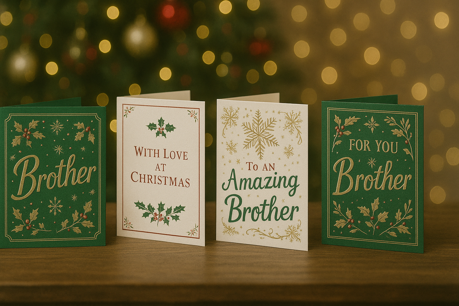 Christmas Cards for Brother – Funny & Heartfelt Designs