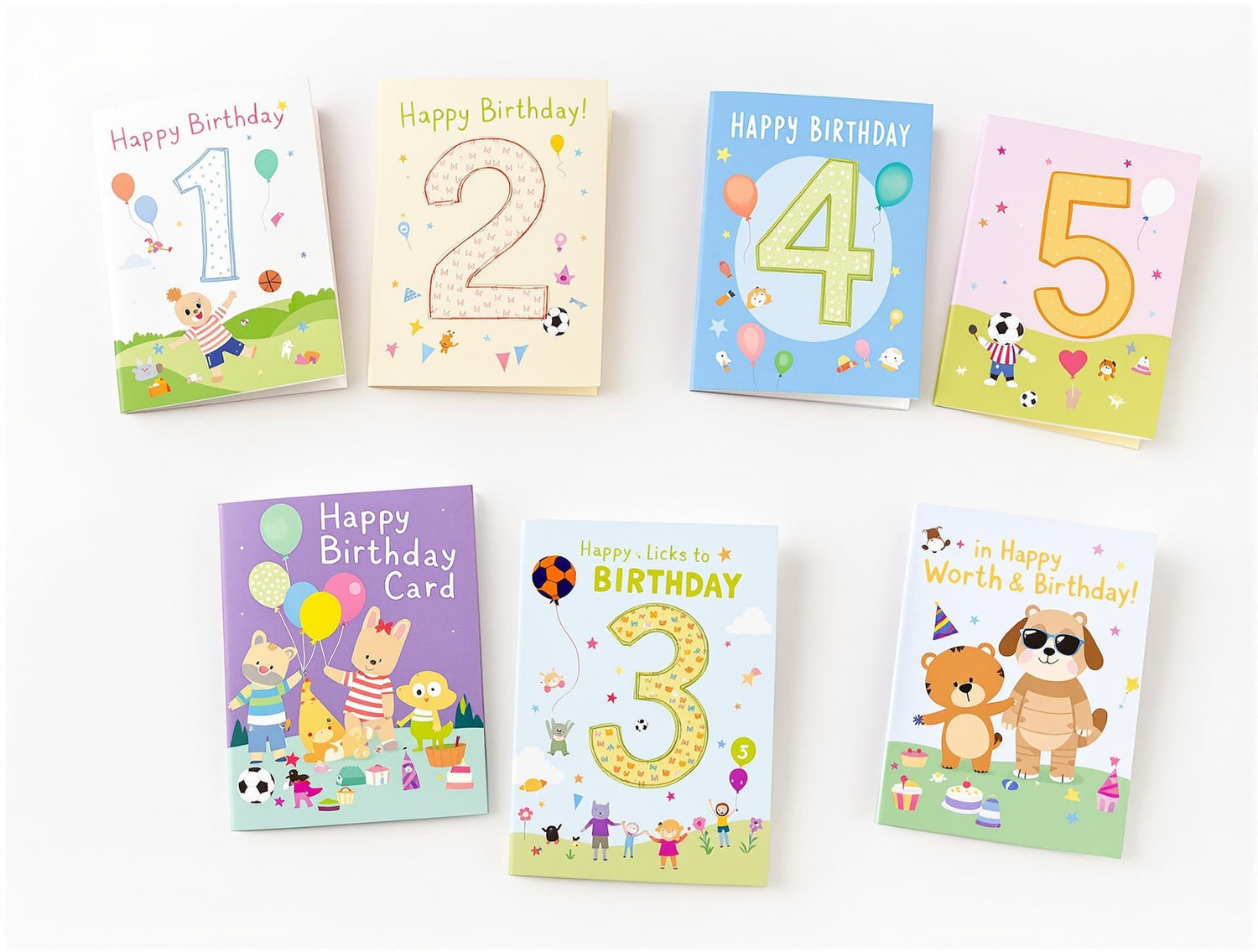 Kids Birthday Cards: Ages 1-13 | Milestone Celebration| Made To Be Treasured