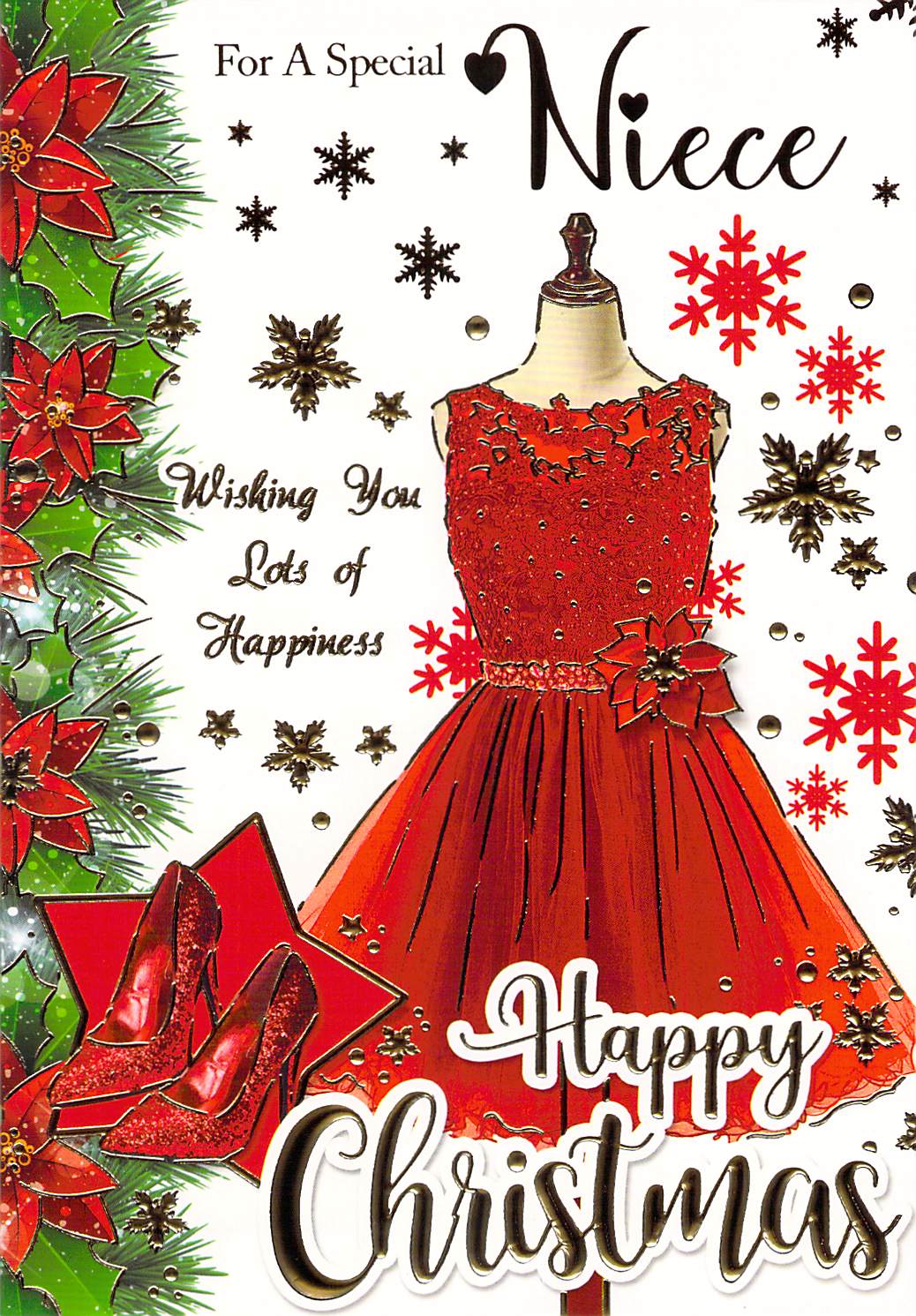 Niece - Christmas Card - Free Postage