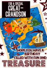 Load image into Gallery viewer, Great Grandson - Under The Sea - Birthday Card - Multibuy - Free Postage
