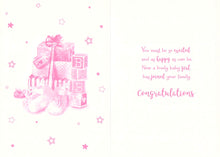 Load image into Gallery viewer, Birth - Baby Girl Card - Multibuy - Free Postage
