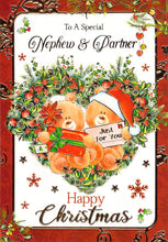 Load image into Gallery viewer, Nephew &amp; Partner - Christmas Card - Multibuy - Free Postage
