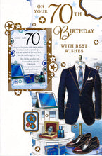 Load image into Gallery viewer, 70th - Birthday Card - Multibuy - Free Postage
