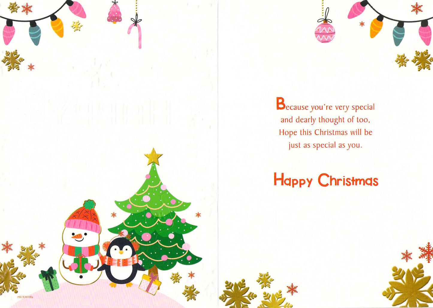 Great-Granddaughter - Christmas Card - Multi Buy - Free Postage