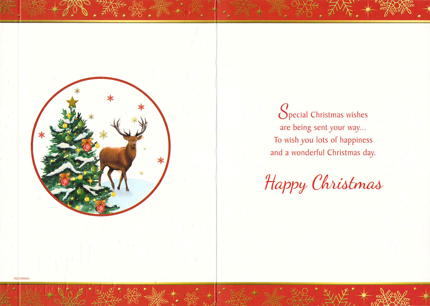 Cousin - Christmas - Tree - Deer - Greeting Card - Multi Buy - Free Postage