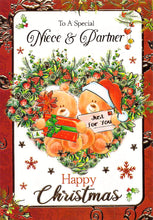 Load image into Gallery viewer, Niece And Partner - Christmas Card - Multi Buy - Free Postage
