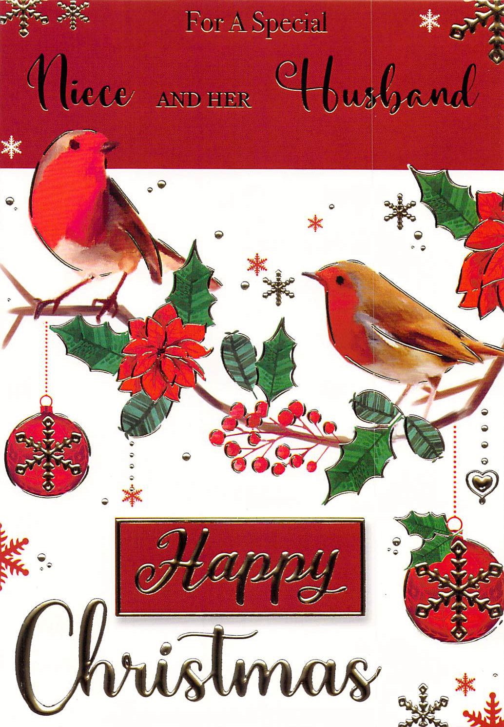 Niece And Husband - Christmas Card - Multi Buy - Free Postage