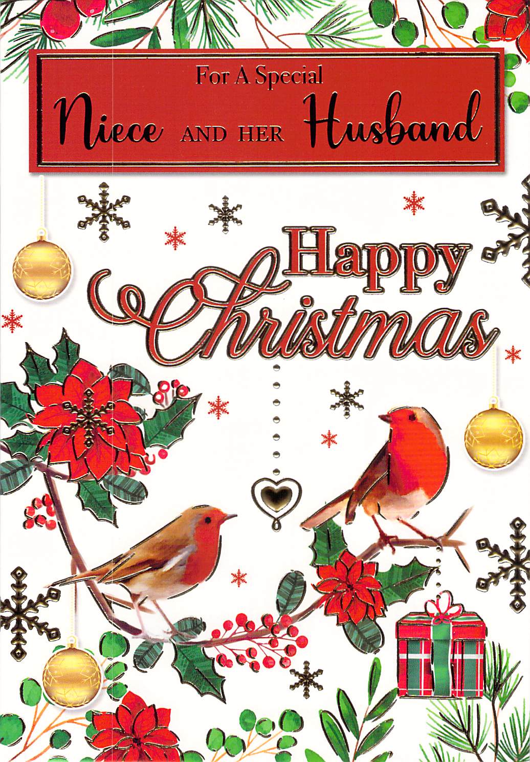 Niece And Husband - Christmas Card - Multi Buy - Free Postage