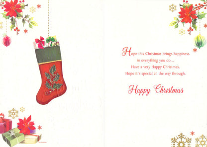 Daughter In Law - Christmas Card - Stocking - Multi Buy - Free Postage