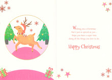 Load image into Gallery viewer, Great Granddaughter - Christmas Card - Deer - Multi Buy - Free Postage
