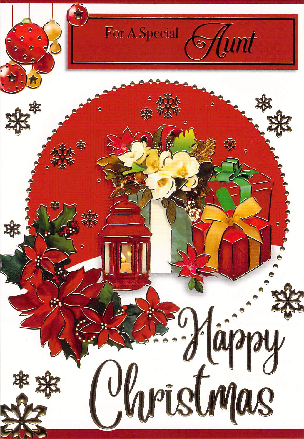 Aunt - Christmas Card - Multi Buy - Free Postage