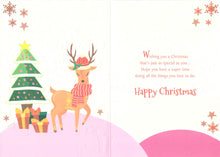 Load image into Gallery viewer, Great Granddaughter - Christmas Card - Deer - Multi Buy - Free Postage
