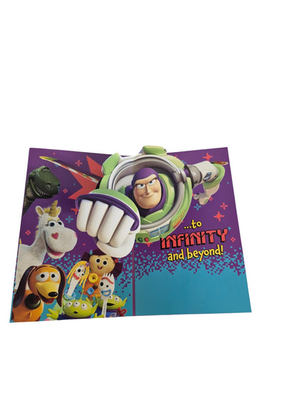 Disney Toy Story 3D Pop Up Birthday Card – Buzz Lightyear Infinity & Beyond
