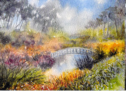 Trebah – Greeting Card by Cornish Artist Cathy Eastment