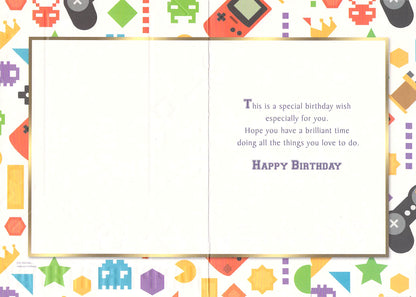 8th Birthday Card – Gaming 8 Today Children’s Birthday Card
