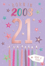 Load image into Gallery viewer, 18th - AGE 18 GREETING BIRTHDAY CARD - MILESTONE FACTS - TRI FOLD
