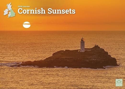 Cornish Sunsets A4 Calendar 2025 - Regional - Month To View