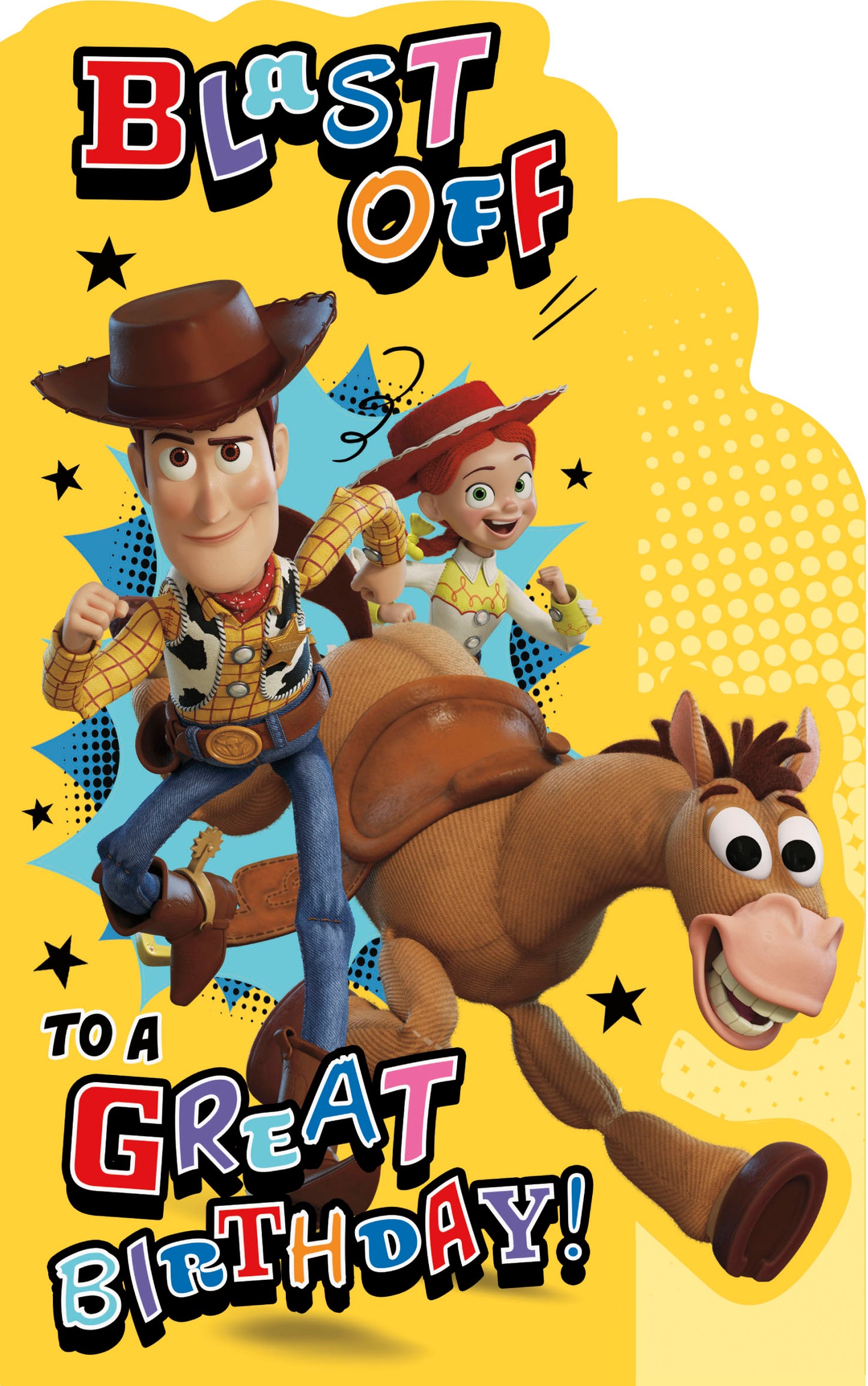 Disney Pixar Toy Story Birthday Card – Woody, Jessie, Buzz Lightyear & Friends