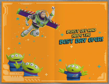Disney Toy Story Brother Birthday Card – Buzz Lightyear Space Ranger Car