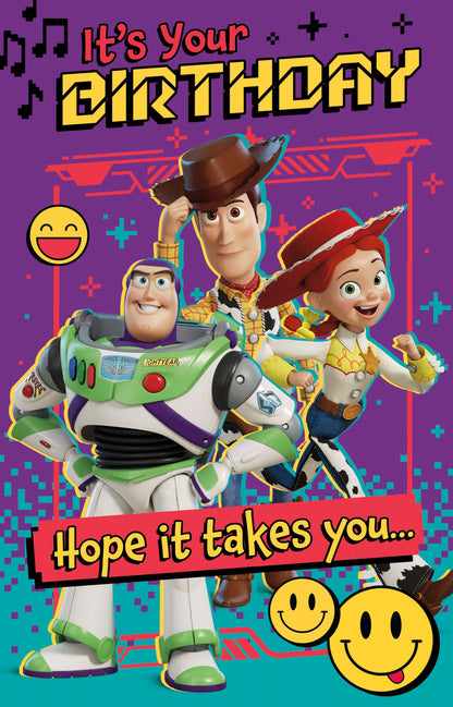 Disney Toy Story 3D Pop Up Birthday Card – Buzz Lightyear Infinity & Beyond