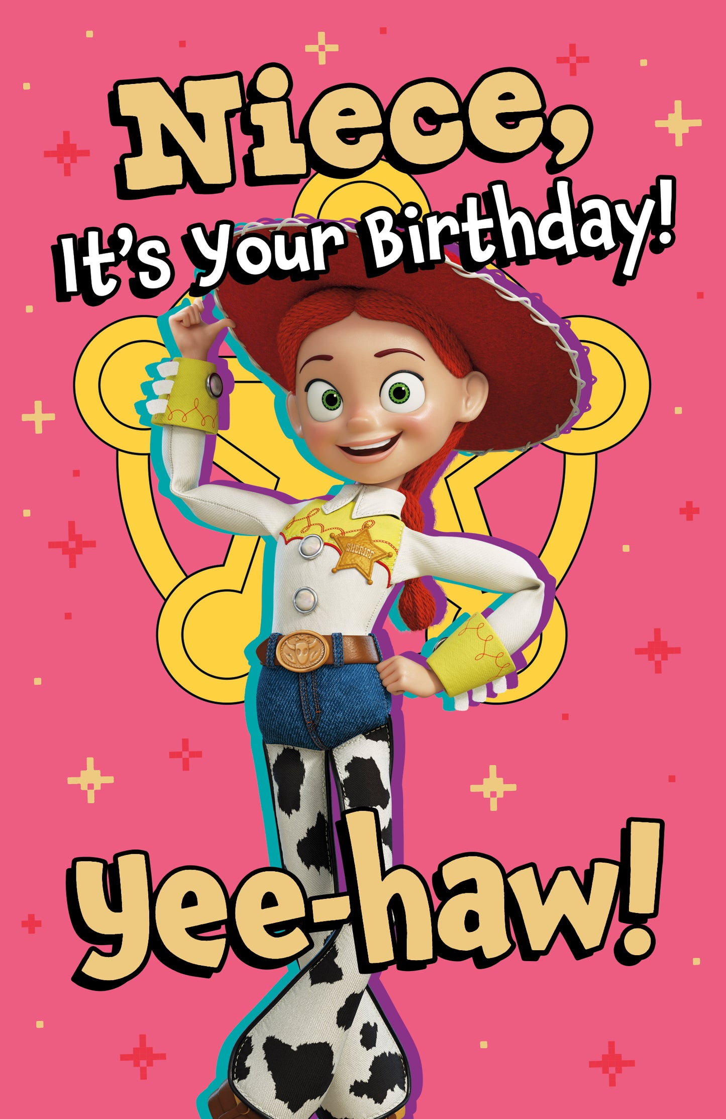 Disney Toy Story Niece Birthday Card – Jessie & Woody Birthday Car