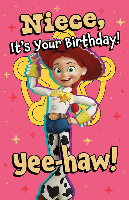 Disney Toy Story Niece Birthday Card – Jessie & Woody Birthday Car