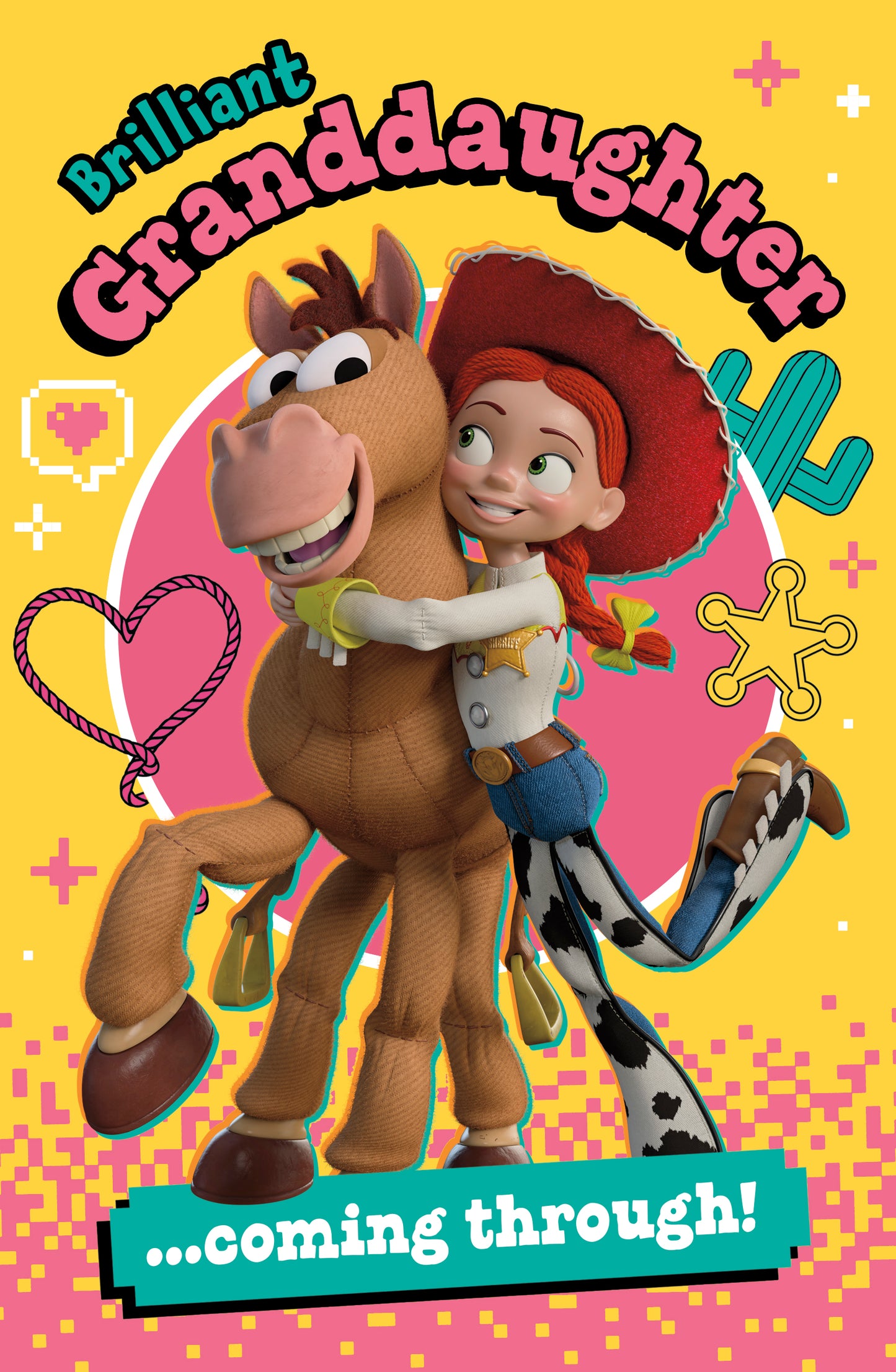 Disney Toy Story Granddaughter Birthday Card – Jessie & Bullseye
