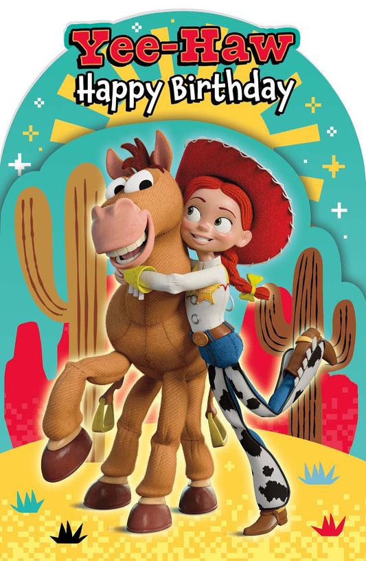 Disney Pixar Toy Story Jessie & Bullseye 3D Pop-Up Birthday Card