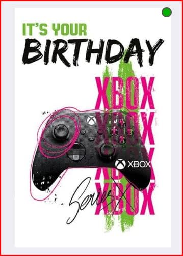 XBOX Birthday Card - General Birthday Card -