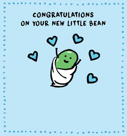 Lucilla Lavender New Baby Card | Congratulations on Your New Little Bean