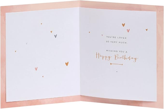 UK Greetings Birthday Card for Daughter - Heart Design