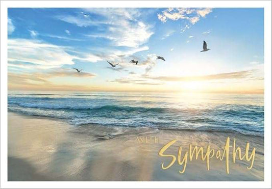 This Abacus “Seagulls & Waves” Sympathy Card – Coastal Design – SKU 17B‑10 is a Greeting Card priced at £ 2.99 from Made To Be Treasured range. Produced by ABACUS for excellent quality