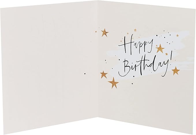 UK Greetings 18th Birthday Card for Him/Her/Friend - Gold Foil Candles Design