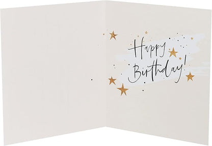 UK Greetings 18th Birthday Card for Him/Her/Friend - Gold Foil Candles Design