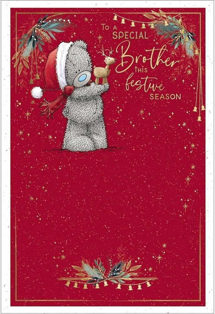 Me To You Bear Special Brother Christmas Card