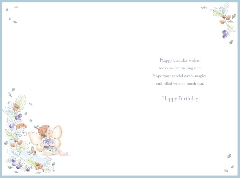 Inside birthday verse of great-grandson age one greeting card