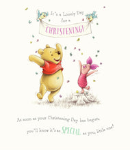 Load image into Gallery viewer, Disney Winnie The Pooh Christening Greeting Card - Boy or Girl
