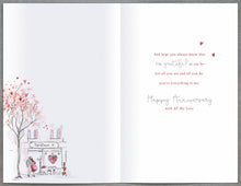 Load image into Gallery viewer, Gorgeous Design Wedding Anniversary Card for Wife - By UKG - Red Ribbon Detail
