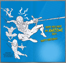 Load image into Gallery viewer, Marvel Spider Man  Age 5 Birthday Card with Badge
