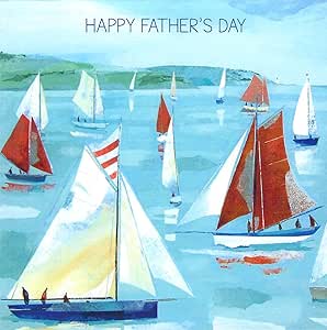 This Sailing Boats Father's Day Card - Maritime Watercolour Design - Blank Inside for Personal Message is a Greeting Card priced at £ 3.49 from Made To Be Treasured range. Produced by Made To Be Treasured for excellent quality