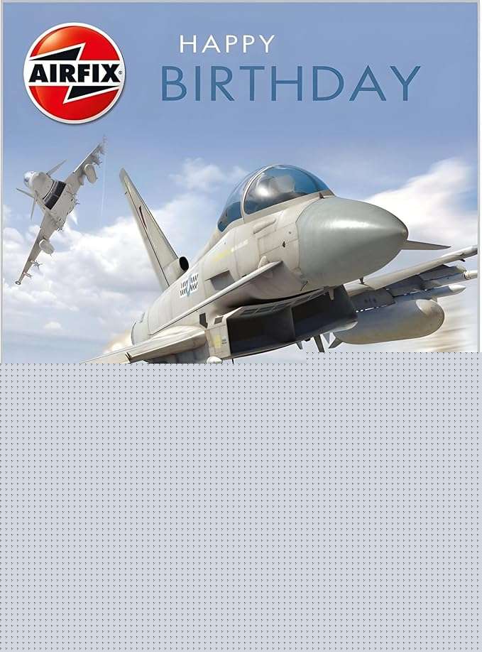 This Aviation-Themed Male Birthday Card – Airfix Aircraft Design – SKU 17B-13 is a Greeting Card priced at £ 2.99 from Made To Be Treasured range. Produced by Abacus Cards for excellent quality
