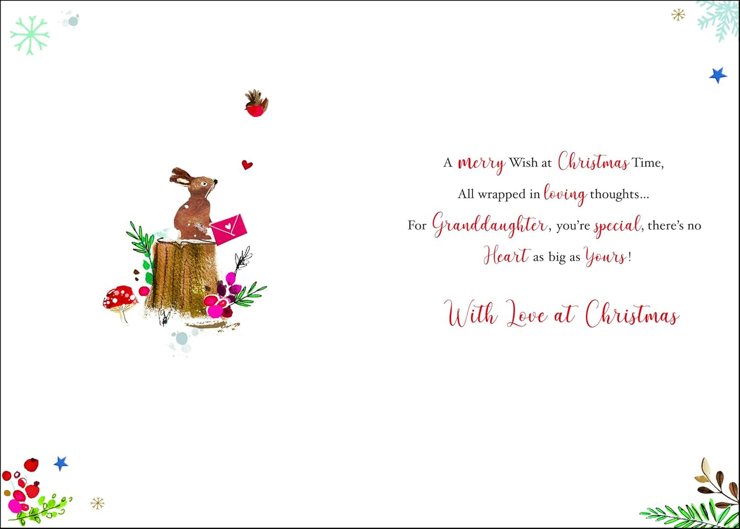 Special Husband Christmas Card – Festive Stag & Robin Winter Design Christmas – Husband Jonny Javelin Made To Be Treasured